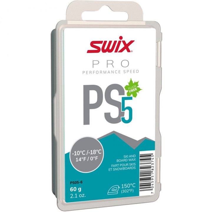 Парафин Swix PS5 Terquoise (-10-18) 60 гр